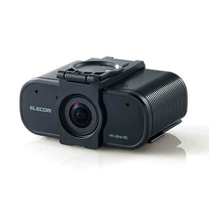 エレコム WEBカメラ 4K対応 830万画素 オートズーム機能付 ブラック UCAM-CX80FBBK(l-4549550230872)