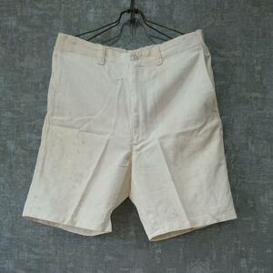 60s Leepike шорты повреждение BORO белый шорты Vintage Vintage cut off шорты рабочие брюки 