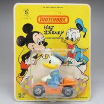 ディズニー　ドナルド　ミニカー　オレンジカー（A）　MATCHBOX社　1979年　ダイキャスト製　未開封_画像1