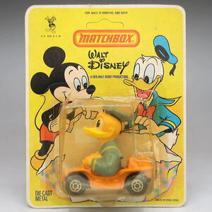  Disney Дональд миникар orange машина (C) MATCHBOX фирма 1979 год литье под давлением производства нераспечатанный 