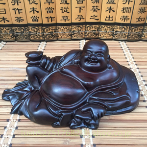 布袋様 七福神 布袋 置物 布袋尊 木彫り 彫刻 天然木