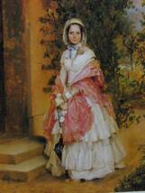 メンツェル、クララ・S・v・クノーベルスドルフ夫人の肖像、19世紀外国巨匠作家、新品高級額装付、合わせ厚手マット付_画像3