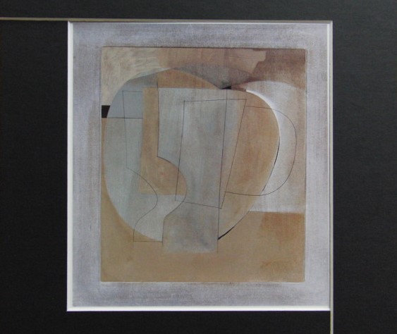 Ben Nicholson, AUTUMN, Overseas edition, extremely rare, raisonné, New with frame, Painting, Oil painting, Nature, Landscape painting