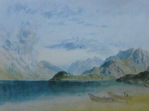 Art hand Auction JMW Turner, Lac de Côme, Livre d'art rare, Nouveau cadre inclus, Peinture, Peinture à l'huile, Nature, Peinture de paysage