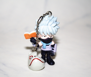 a NARUTO Naruto . part . wheel eye kakasi figure mascot key holder weekly Shonen Jump 