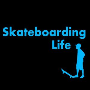 ★千円以上送料0★(10cm)【Skateboarding Life】　スケートボード・スケボー・カー・車用にも、ステッカーDC1