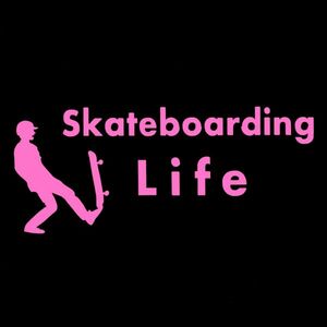 ★千円以上送料0★(30cm)【Skateboarding Life-Ｃ】　スケートボード・スケボー・カー・車用にも、ステッカーDC2