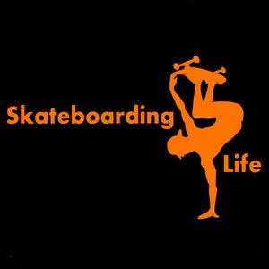 ★千円以上送料0★(30cm)【Skateboarding Life-Ｂ】　スケートボード・スケボー・カー・車用にも、ステッカーDC2