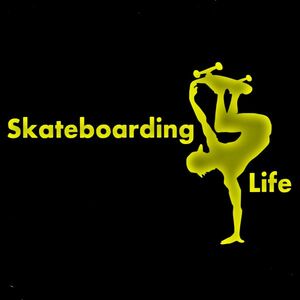 ★千円以上送料0★(30cm)【Skateboarding Life-Ｂ】　スケートボード・スケボー・カー・車用にも、ステッカーDC1