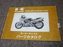 X★ ZZ-R250　EX250-H6 H7 H8 H9　パーツカタログ_画像1