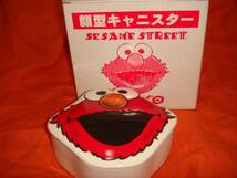 セサミストリート☆SESAMESTREET☆エルモ☆ELMO☆顔型キャニスター☆サンリオ☆陶器☆小物入れ_画像1