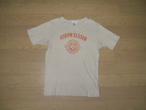 状態良好★古き良き時代の４５ｒｐｍ★半袖Ｔシャツ★サイズ２★ベージュ