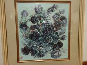 Art hand Auction Абстрактная картина №301 Картина из обожженной серебряной фольги, Рисование, акварель, Абстрактная живопись