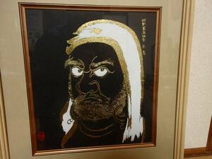 Art hand Auction 抽象画796番 純金箔 箔絵, 絵画, 日本画, 人物, 菩薩