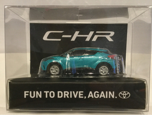 非売品 トヨタ C-HR LED ライト ミニカー キーホルダー CHR 緑 グリーン TOYOTA