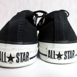 コンバース CONVERSE オールスター キャンバス スニーカー 黒 ブラック 25 北4854の画像4