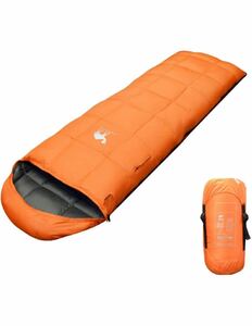 寝袋 ダウン シュラフ 封筒型 コンパクト 抗菌仕様 最低使用温度 -5℃ 寝袋シュラフ 軽量 収納袋 