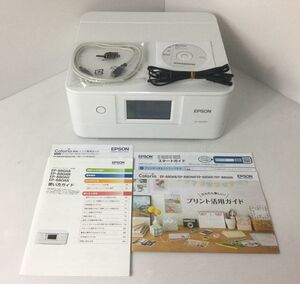 【美品/全額返金保証付/完動品】EPSON エプソン プリンター A4 インクジェット 複合機 カラリオ EP-880AW ホワイト(A2263)
