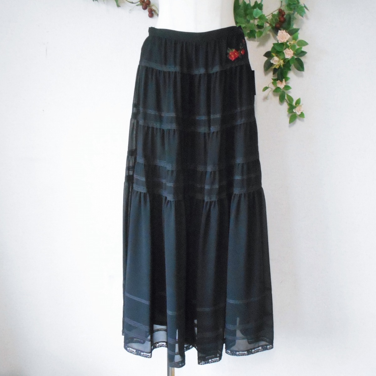 インゲボルグ INGEBORG 段々 の 素敵 な ティアード スカート 日本製 