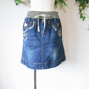  Franche Lippee franche lippee. цветок s one лента вышивка. симпатичный Denim юбка M