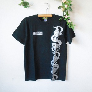  unused gram tiGLAMDY man and woman use stylish Japanese style print short sleeves T-shirt cut and sewn M