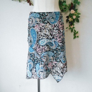株）ブルーベル 春夏 向き 変形 デザイン の お洒落 な スカート 日本製 M
