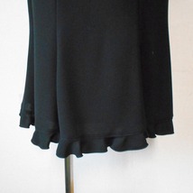 美品 アトリエ アイ ATELIER ai 裾 フリル の お洒落 な ロング スカート 黒 日本製 11_画像4