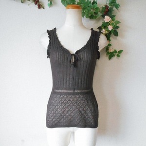  Kumikyoku KUMIKYOKUk Miki .k summer direction lady's for knitted sleeveless sweater tank top 2