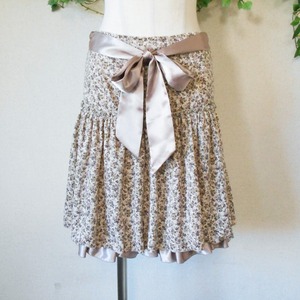  L'Est Rose LEST ROSE sash ribbon attaching autumn winter direction small flower print skirt 2