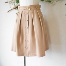 レッセパッセ LAISSE PASSE ウエスト リボン の 可愛い ひざ丈 スカート 日本製 36_画像4