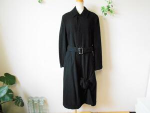  Comme des Garcons COMME des GARCON Vintage autumn winter lady's long coat black 