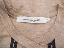 Wafflish Waffle ワッフリッシュワッフル キッズ ＸＬ 130cm 半袖 ワンピース 茶系 レース付_画像8