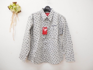  new goods Drug Store's DRUGSTORES Kids 130cm long sleeve shirt gray star Star pattern tops 