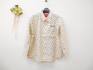  new goods Drug Store's DRUGSTORES Kids 130cm long sleeve shirt beige star Star pattern tops 