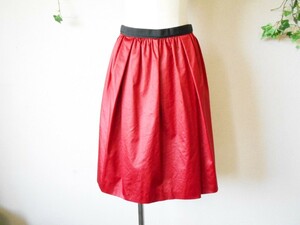  Ined INED.. красный цвет. замечательный юбка до колена 9