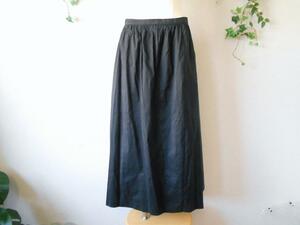 美品 カネコイサオ KANEKO ISAO シルク 100% ロング スカート 黒