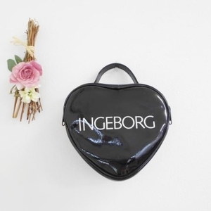 インゲボルグ INGEBORG エナメル バッグ 鞄 カバン 黒 ブラック フォーマル 結婚式 2次会 お出かけ