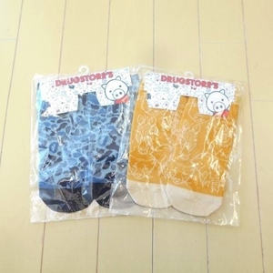  new goods Drug Store's DRUG STORES lady's 23 ~ 25 cm socks 2 pieces set animal kalasi