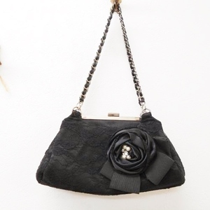  axes femme axes femme race flower motif . beautiful handbag formal black black .