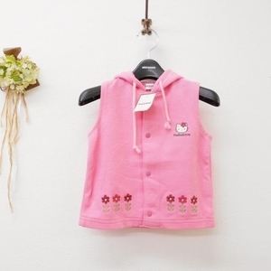  новый товар Sanrio shu Galland sugarland Hello Kitty baby Kids 90cm лучший с капюшоном . розовый Logo цветок вышивка 