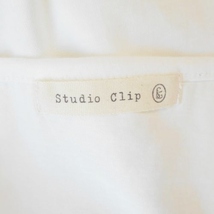 スタジオクリップ studio CLIP レディース Ｌ キャミ チュニック レース 刺繍 生地 白 ホワイト トップス_画像7