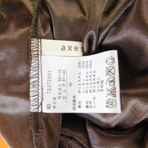 axes femme アクシーズファム Ｍ 2WAY で着られる スカート チューブトップ コゲ茶 花柄 ヴィンテージ 風 ボタン フリル レース トップス_画像7
