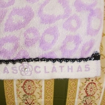 クレイサス CLATHAS タオル ハンカチ 3枚 セット ピンク 白 ホワイト イエロー レース ロゴ 刺繍 ハンド タオル_画像10