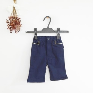  Kumikyoku KUMIKYOKU Kids 80cm pants navy blue navy bottom 