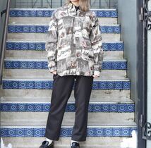 USA VINTAGE ANIMAL PATTERNED LONG SLEEVE COTTON SHIRT/アメリカ古着アニマル柄長袖コットンシャツ(メンズ)_画像1