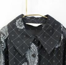 USA VINTAGE PAISLEY PATTERNED LONG SLEEVE SHIRT/アメリカ古着ペイズリー柄シャツ_画像6