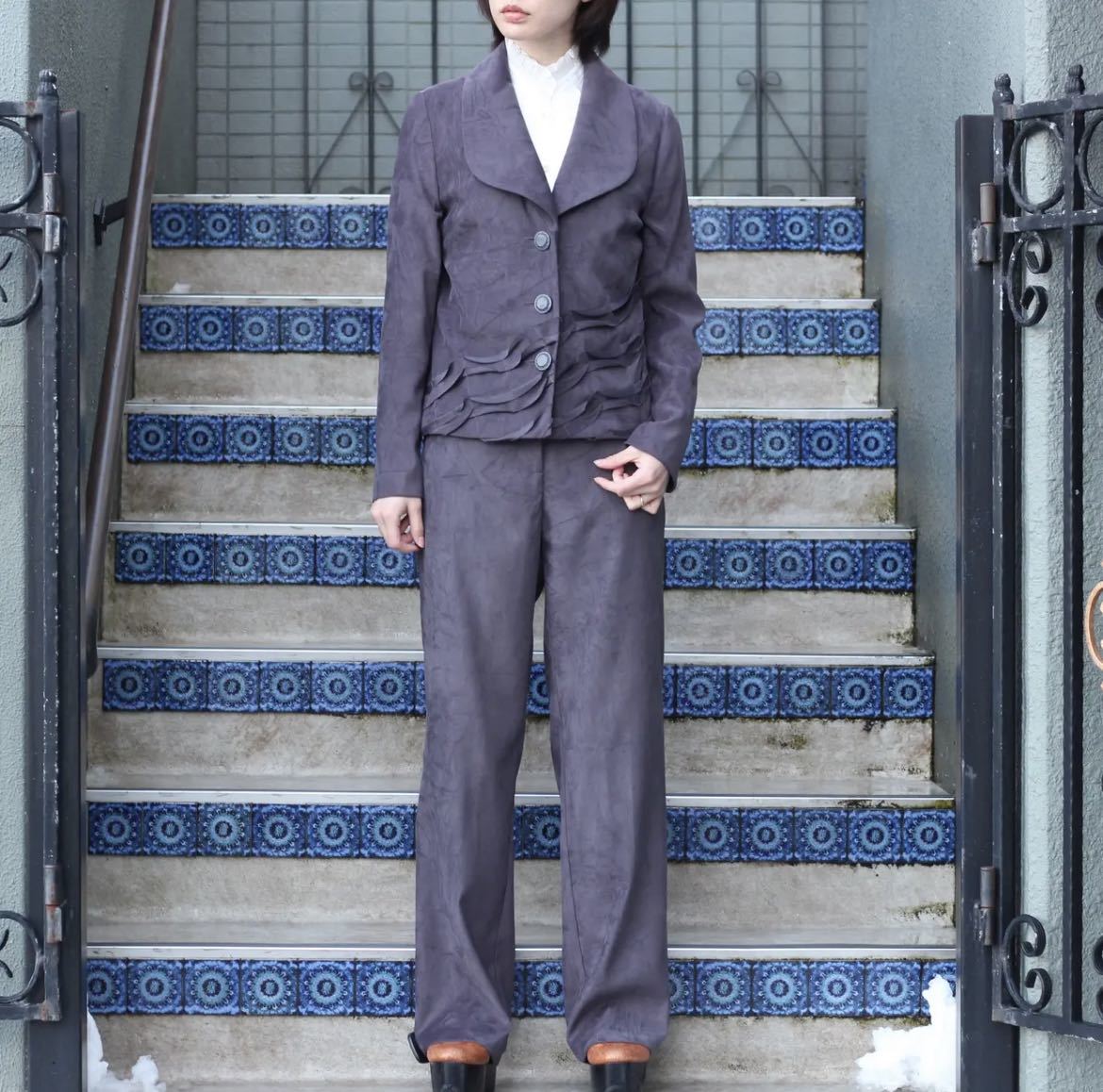 カートコバーン Vintage Manshing wear ハート柄 パジャマ-