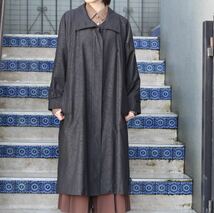 USA VINTAGE LONDON FOG JACQUARD DESIGN BALMACAAN COAT/アメリカヴィンテージロンドンフォグジャガードデザインステンカラーコート_画像2