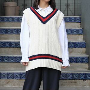 USA VINTAGE Readers TILDEN KNIT VEST/アメリカ古着チルデンニットベスト