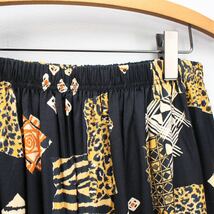 EU VINTAGE ANIMAL PATTERNED LONG SKIRT/ヨーロッパ古着アニマル柄ロングスカート_画像6